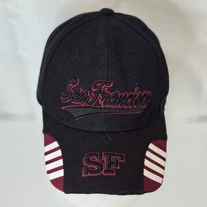 Lanza San Francisco 49ers Black  Trucker Slapback Adjustable Baseball‎ Cap Hat